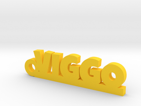 VIGGO Keychain Lucky in Rhodium Plated Brass