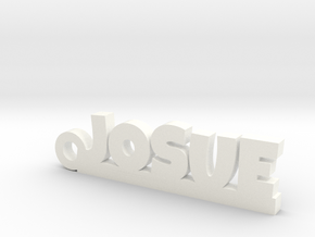 JOSUE Keychain Lucky in White Processed Versatile Plastic