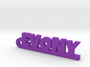 EVONY Keychain Lucky in Purple Processed Versatile Plastic