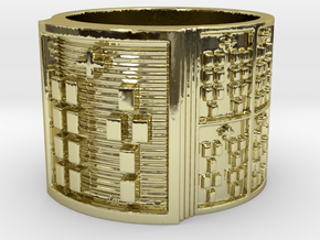 OTURAYEKUN Ring Size 13.5 in 18k Gold Plated Brass