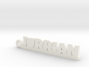 JURRIAN Keychain Lucky in Polished Bronzed Silver Steel