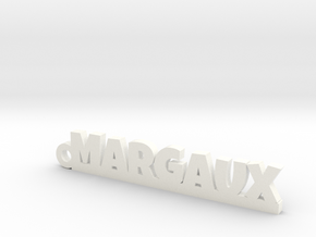 MARGAUX Keychain Lucky in White Processed Versatile Plastic