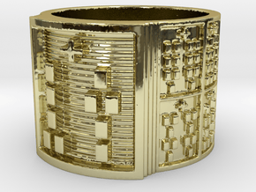OTURAOGUNDA Ring Size 14 in 18k Gold Plated Brass
