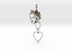 RIHANNA PENDANT - RIHANNA FAN PENDANT - Exclusive  in Polished Silver (Interlocking Parts)