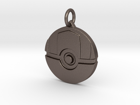 Ultra ball pendant in Polished Bronzed Silver Steel