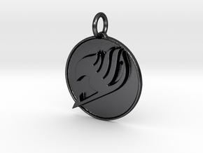 Fairy Tail pendant in Polished and Bronzed Black Steel