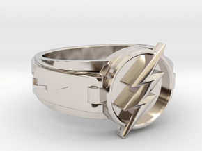 V3 Regular Flash Ring Size 16, 24.64mm in Platinum