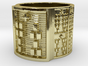 OSHENIWO Ring Size 11-13 in 18k Gold Plated Brass: 12 / 66.5