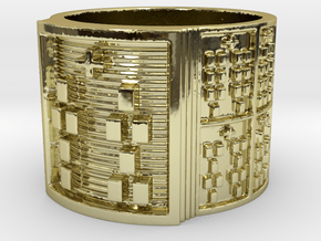 OSHETURA Ring Size 14 in 18k Gold Plated Brass