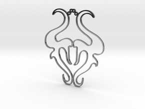 Taurus pendant in Fine Detail Polished Silver