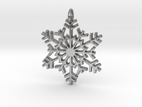 Snowflake in Natural Silver