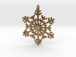 Snowflake in Natural Brass