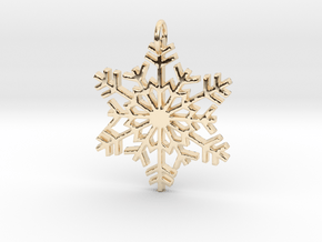 Snowflake in 14k Gold Plated Brass