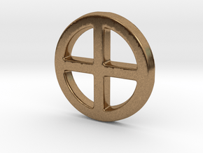 Crossed Circe in Natural Brass