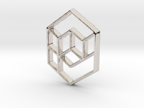 Geometrical cube in Platinum