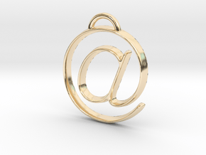 at symbol in 14K Yellow Gold