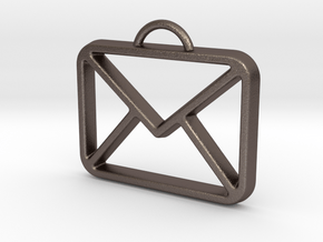 You've Got Mail in Polished Bronzed Silver Steel
