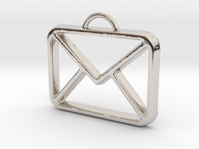 You've Got Mail in Rhodium Plated Brass