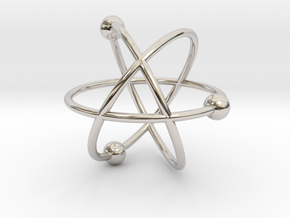 Atom in Rhodium Plated Brass