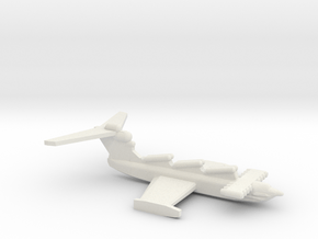 Lun-class ekranoplan, 1/1800 in White Natural Versatile Plastic