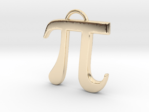 Pi in 14K Yellow Gold