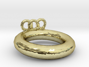 Olympic Ring Size 6 in 18k Gold Plated Brass