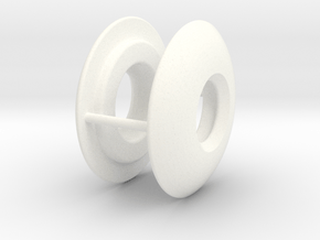 DLUX KNUCKLE SLIDERS (PAIR) in White Processed Versatile Plastic