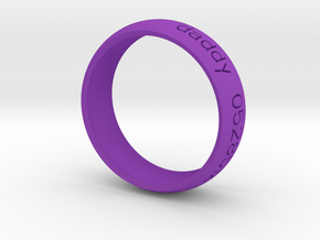 Braclet1 in Purple Processed Versatile Plastic