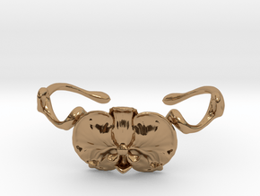 Orchid Cuff in Polished Brass