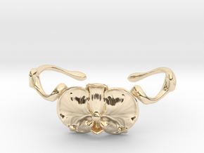 Orchid Cuff in 14k Gold Plated Brass