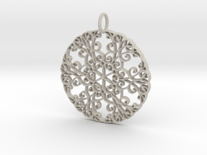 Elegant Flourish Beautiful Pendant Charm in Natural Sandstone