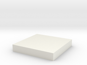 A Square Base in White Natural Versatile Plastic
