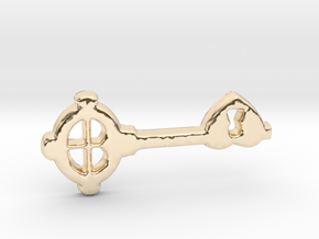 Love Key I in 14k Gold Plated Brass