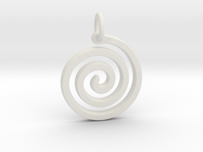 Spiral Simple in White Natural Versatile Plastic