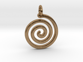 Spiral Simple in Natural Brass
