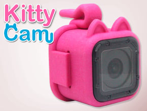 Kitty Cam - Gopro Mount for Pets in Pink Processed Versatile Plastic