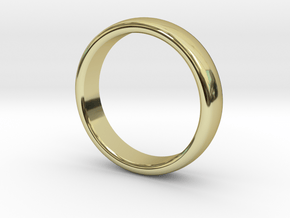 Mens Sleek Band  M-008 in 18k Gold Plated Brass