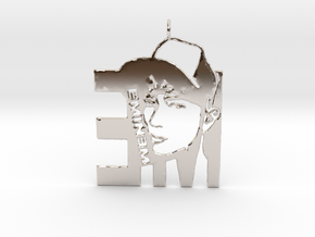 Eminem Pendant - 3D Jewelery - Eminem Fan Pendant in Platinum