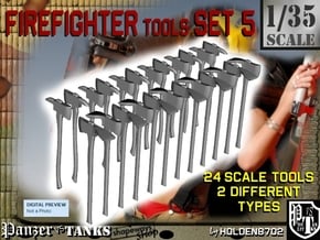 1/35 Firefighter Tools Set5 in Tan Fine Detail Plastic