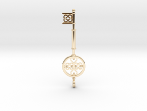 Key To The Heart (medium) in 14k Gold Plated Brass