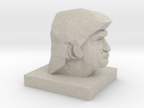 Trump Head in Natural Sandstone: 1:10