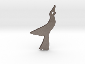 Seagull in Polished Bronzed Silver Steel