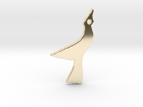 Seagull in 14k Gold Plated Brass