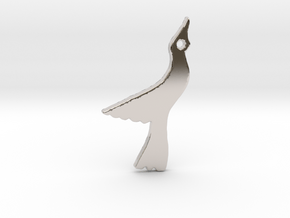 Seagull in Rhodium Plated Brass