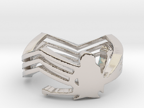 Michael Angelo Batio Ring in Rhodium Plated Brass