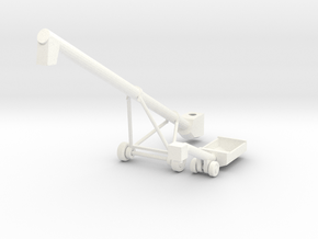 MK100x40 Truck Loader Auger HO Scale in White Processed Versatile Plastic