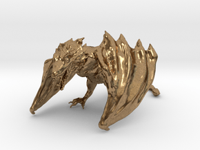 Game Of Thrones Dragon in Natural Brass
