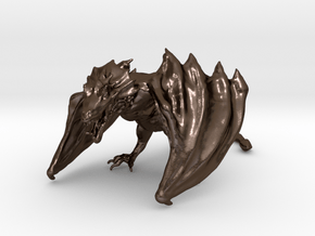Game Of Thrones Dragon (large) in Polished Bronze Steel