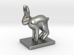 Rabbit  in Natural Silver: Large