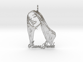 Ariana Grande Pendant - Ariana Grande Fan Pendant  in Natural Silver